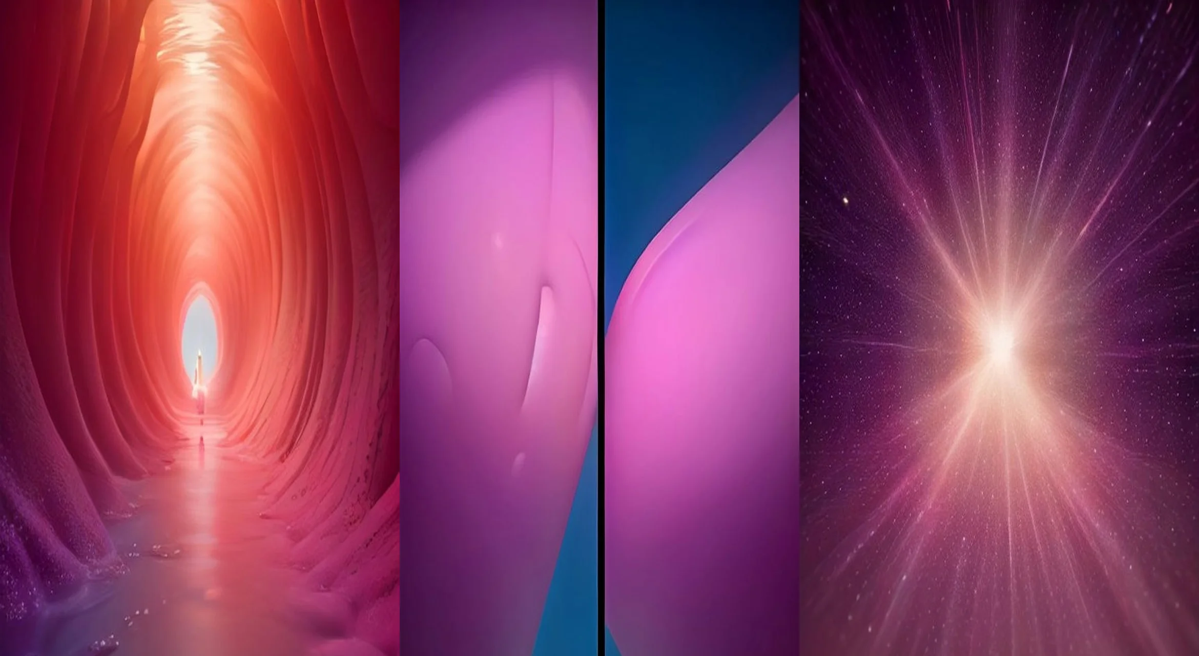 The Deep Breath Journey — 3-frame storyboard, Inside the Body AI video prompt example