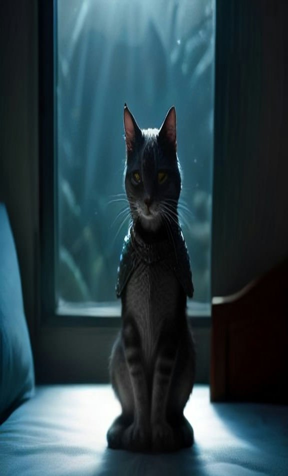 Knight Cat on Night Watch example image